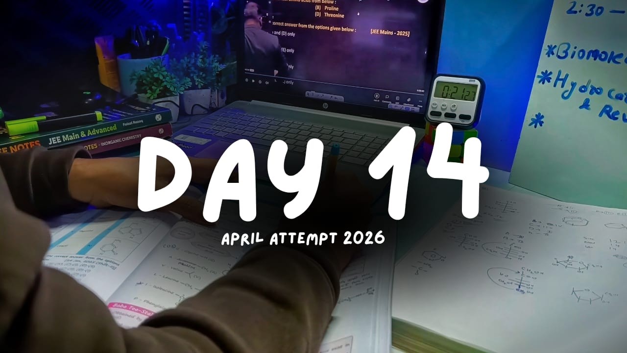 Only 6hr study🥲 | 52 Days Left for April Attempt| Jee 2026
