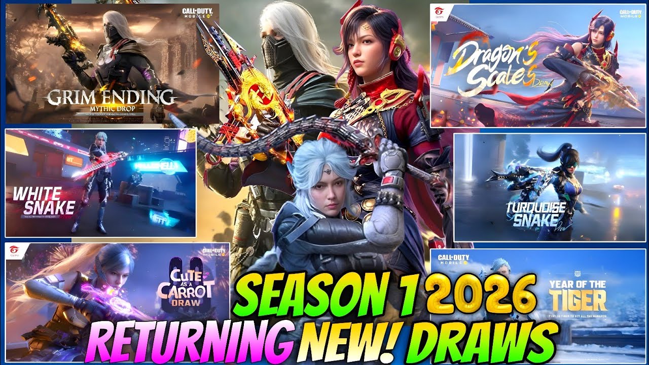 Season 1 All New Returning Lucky Draws 2026 | Mythic Ak117+Legendary Lucky Draws is Back, CoD Mobile