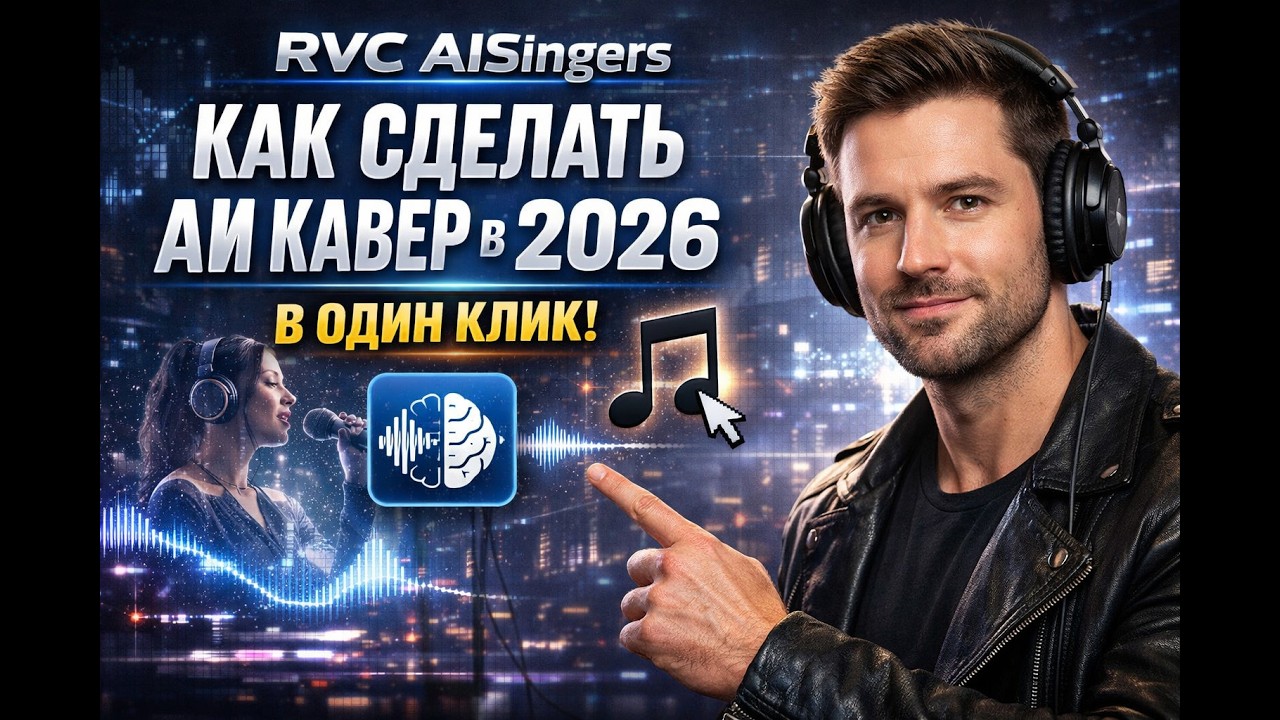 КЛОНИРОВАНИЕ ГОЛОСА ИИ - RVC КАК СДЕЛАТЬ АИ КАВЕР В 2026