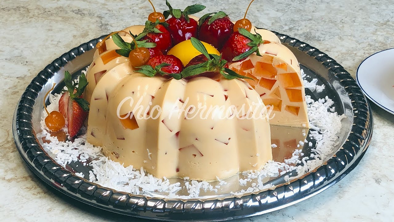 Gelatina de Durazno 🍑🍑😋con Yoghurt Cremosita