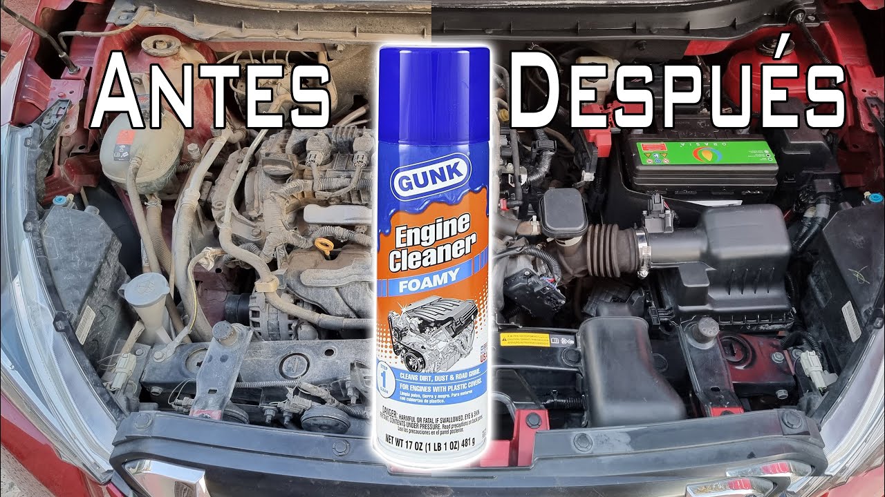 No uses desengrasante de motor gunk hasta que veas esto / c&oacute;mo limpiar el motor