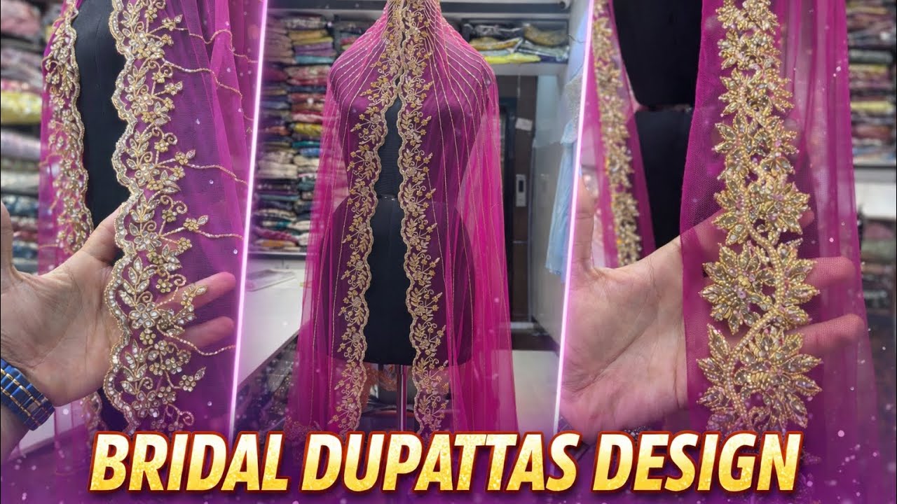 Trending Bridal Dupattas from Sowcarpet for Wedding 💓 Designer Dupatta Collection 🔥Siyala Boutique