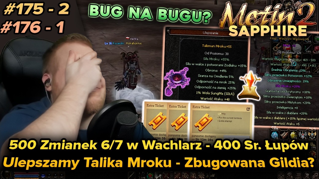 Sabal - Metin2 - Sapphire - 500 zmianek 6/7 w Wachlarz, opening 400 łup&oacute;w i ulep. Talika - 78-2 79-1