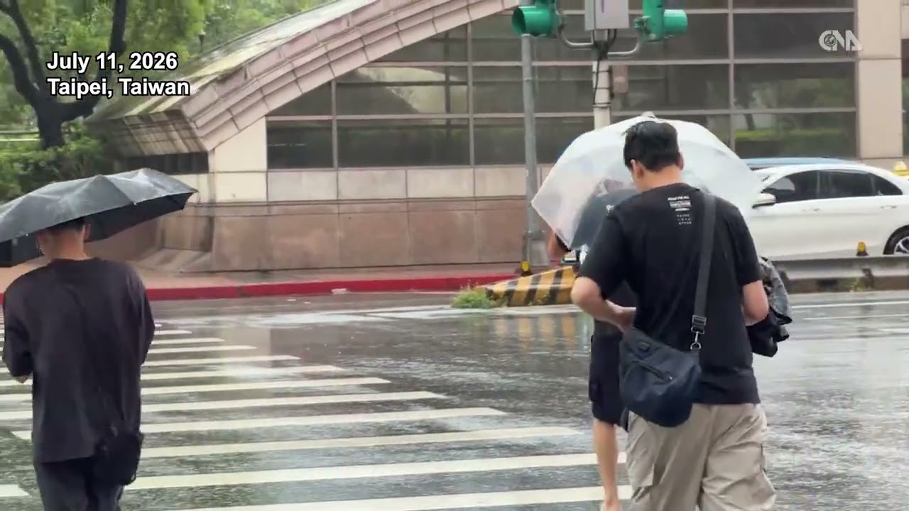 Taipei hit by Typhoon Bavi