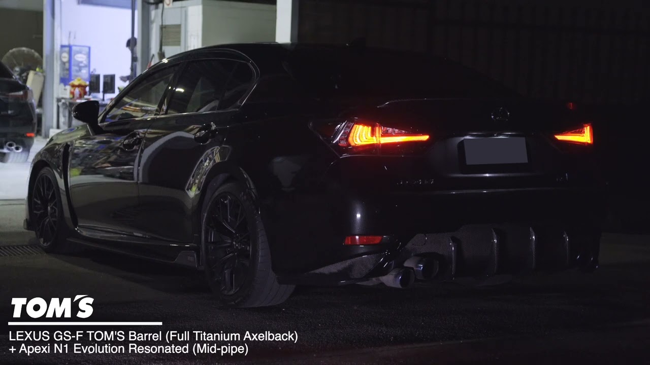 Lexus GSF 7K Ti Axle back with Mid pipe LOUD!!