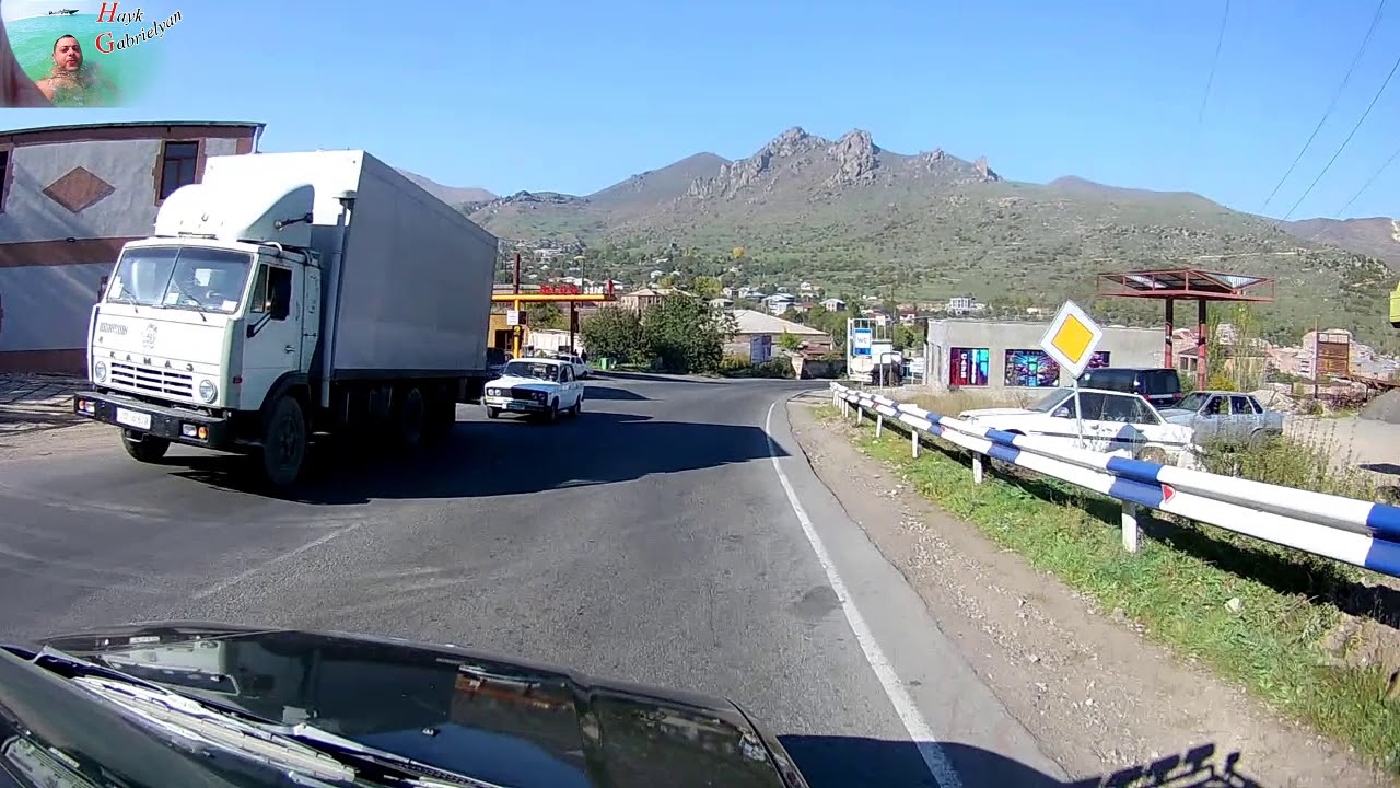 The road from Goris to Kapan. Location Armenia.