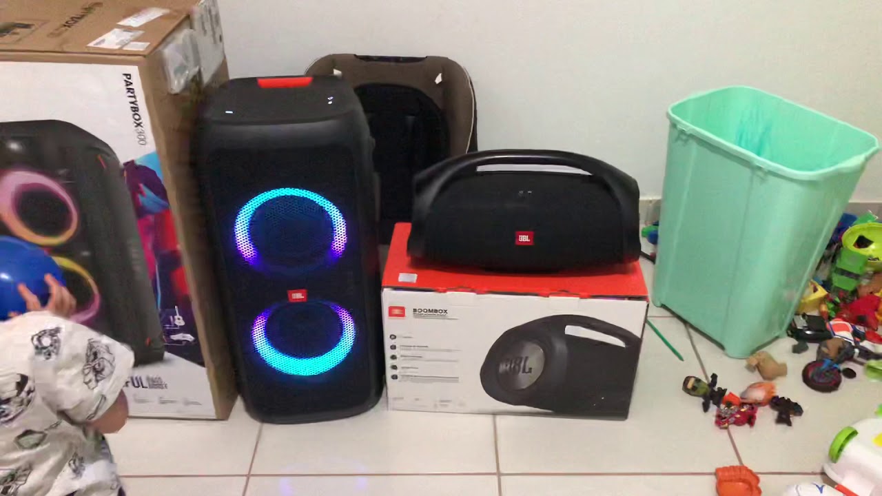 Jbl partybox 300 vs jbl boombox  português