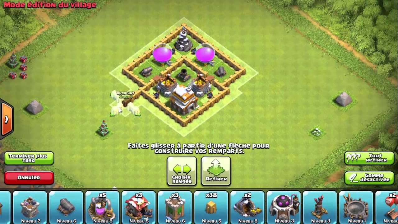 Clash of Clans ~ Village HDV 5 Défensif !