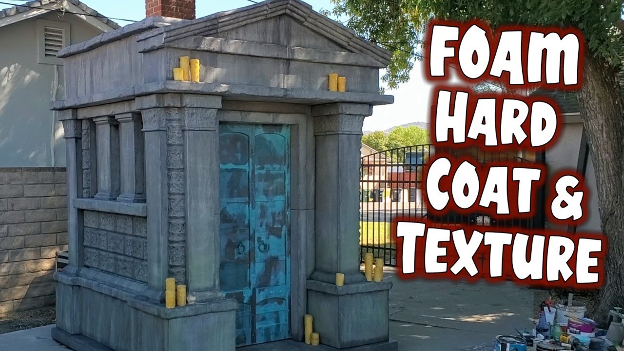 Giant Graveyard Mausoleum Decoration! DIY Halloween Props