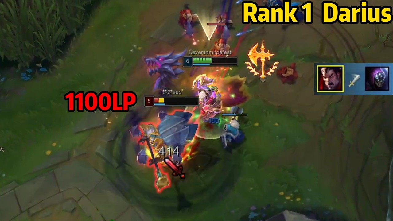 Rank 1 Darius: When He Faced 1100LP Jax in KR HIGH ELO!