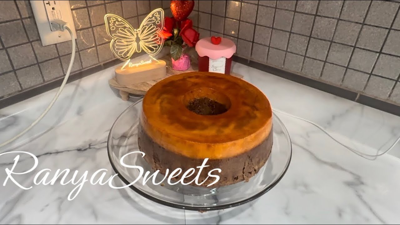 Crème caramel chocolate cake! #delicious #dessert #baking #bakingrecipes #chocolatedessert 