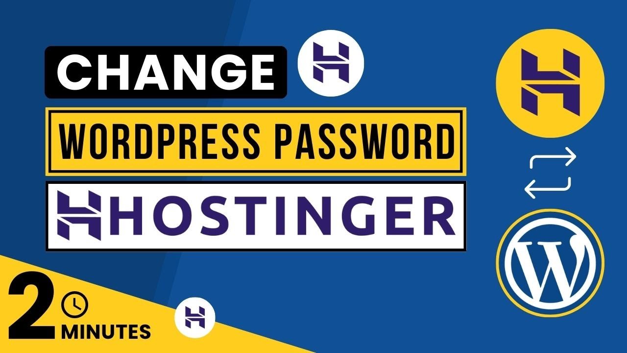 Как изменить пароль WordPress с помощью Hostinger 2025 | Сброс пароля WordPress через Hostinger