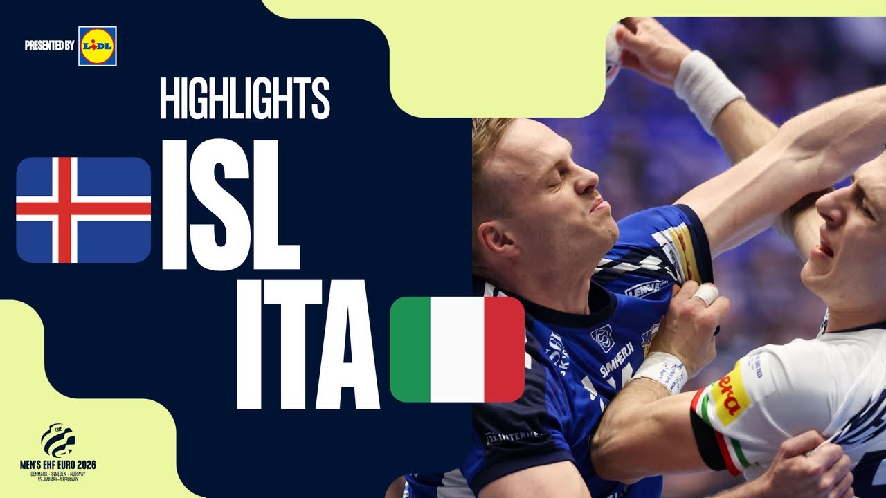 Iceland vs Italy | Highlights | Men's EHF EURO 2026
