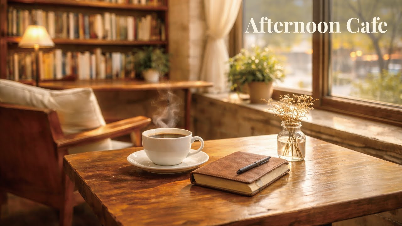 Afternoon Cafe Background Music ☕ Warm & Calm for Relaxing