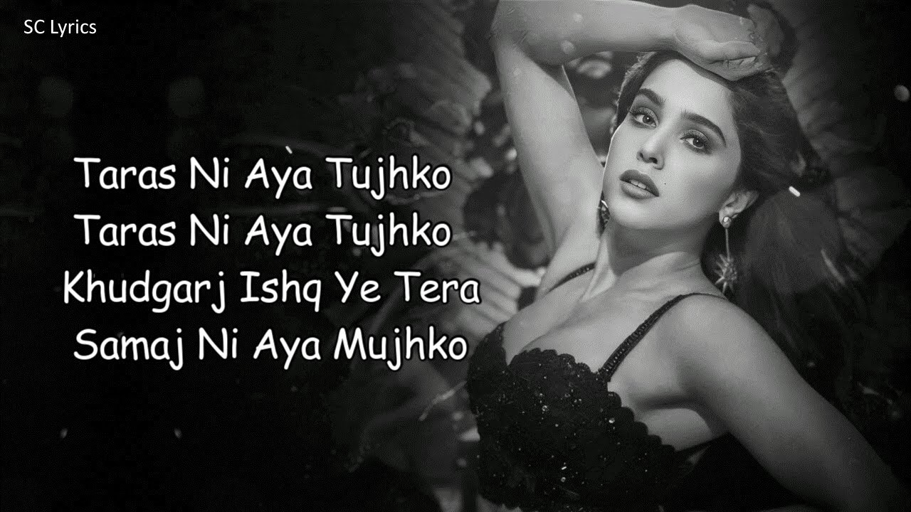 Taras (Lyrics) - Jasmine Sandlas | Munjya | Sharvari & Abhay Verma | Sachin-Jigar,  | Amitabh B