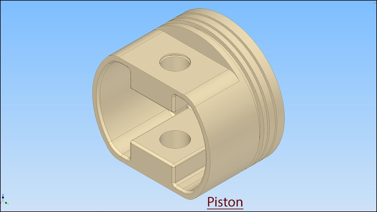 Piston Assembly || Autodesk Inventor Tutorial
