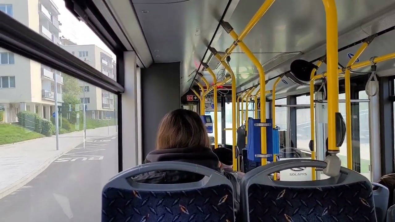Cluj Napoca: inside the Solaris Urbino 12 electric nr. 214, route 27