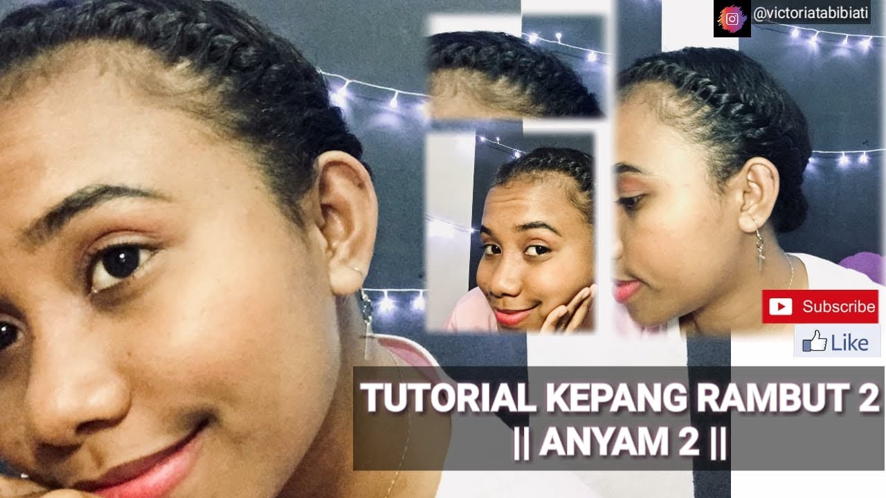 TUTORIAL KEPANG RAMBUT 2 || ANYAM 2 ||