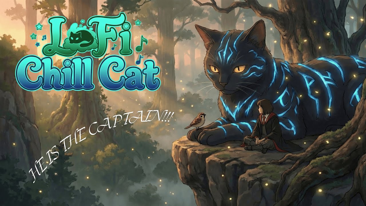 Lo-Fi to Relax with the Legendary Forest Cat 🐈‍⬛🌿 | Chill Beats from a Mystic Medieval Forest 🍁🌲