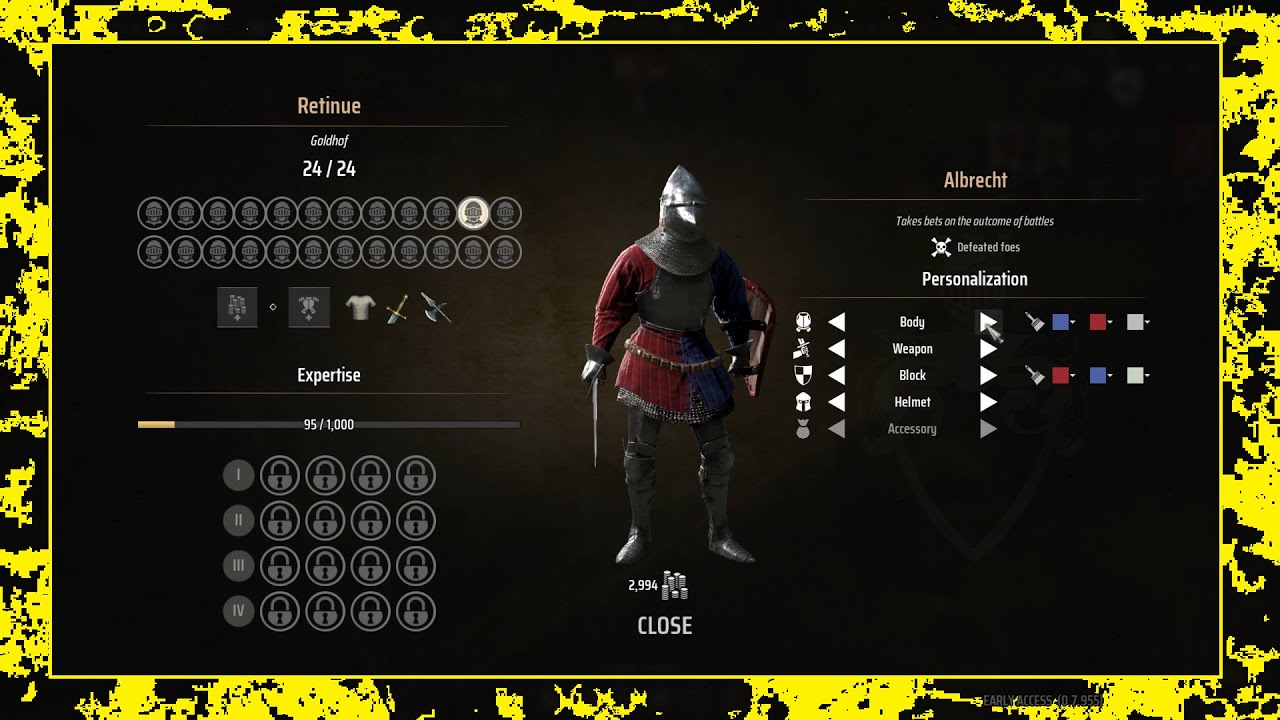 Manor Lords | All Retinue Customizations (so far)