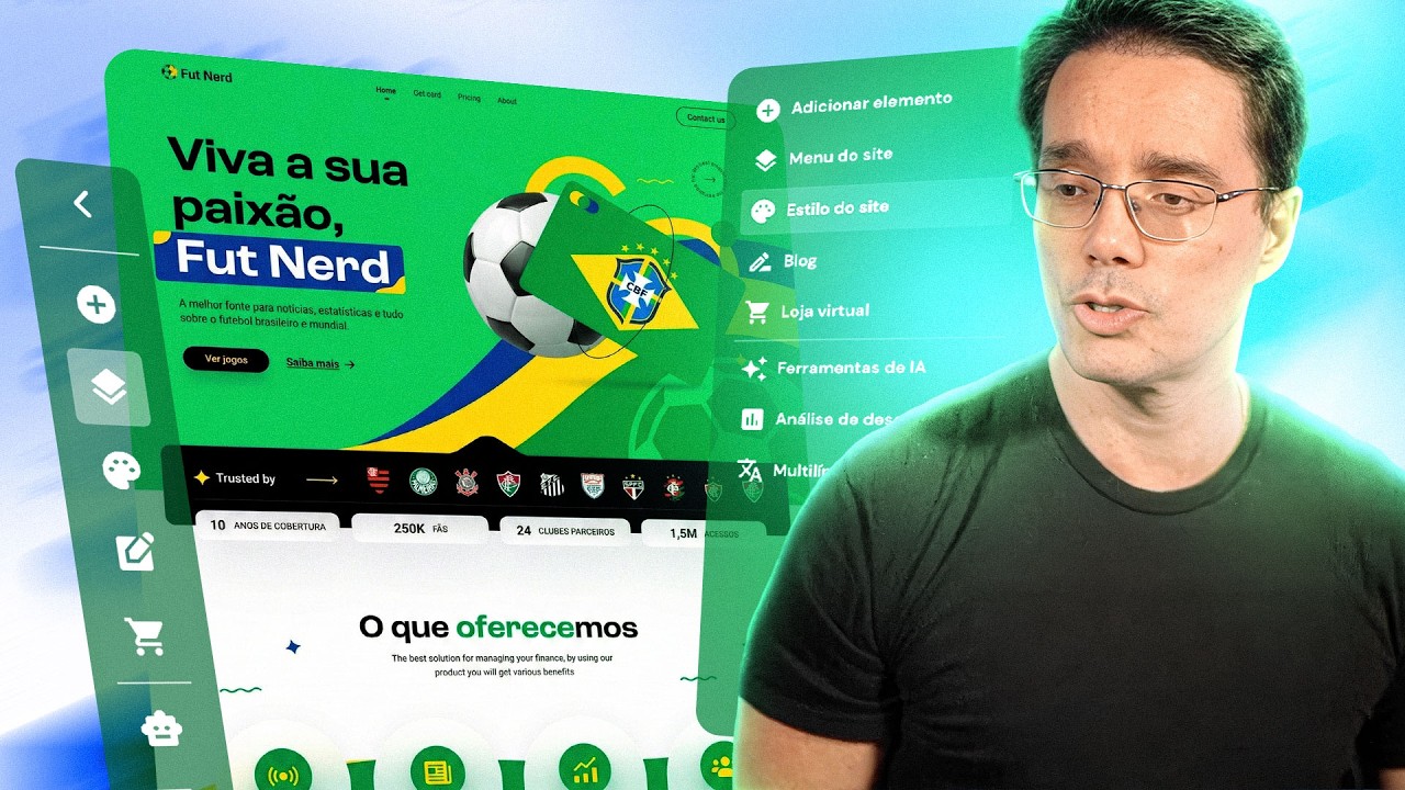 CRIEI UM BLOG DE FUTEBOL DO ZERO SÓ COM I.A.!
