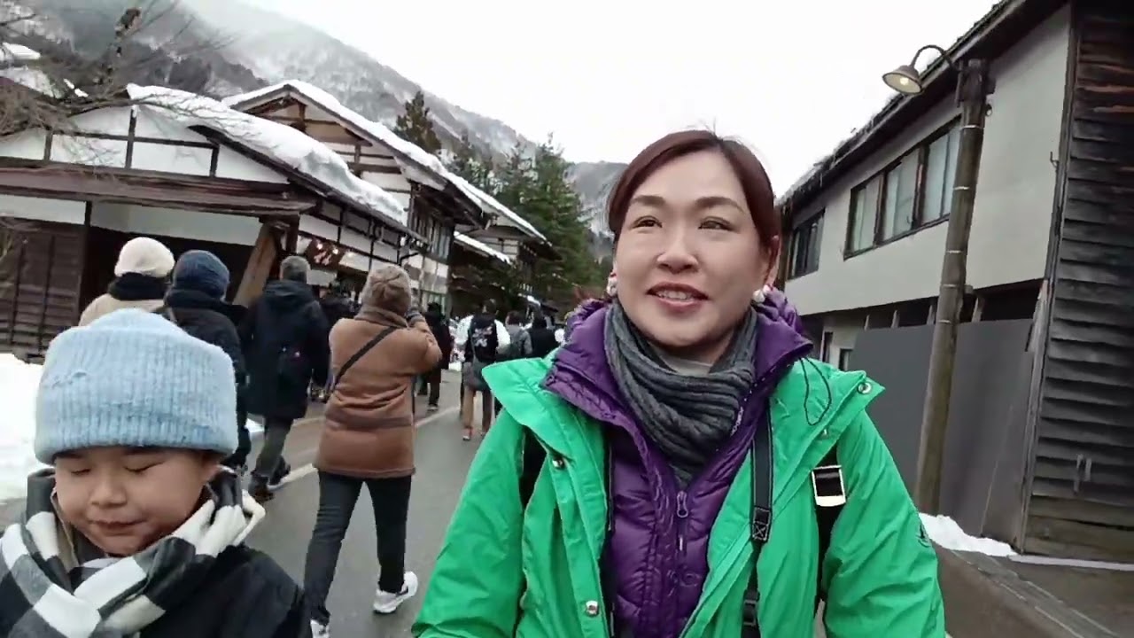 合掌村下雪了