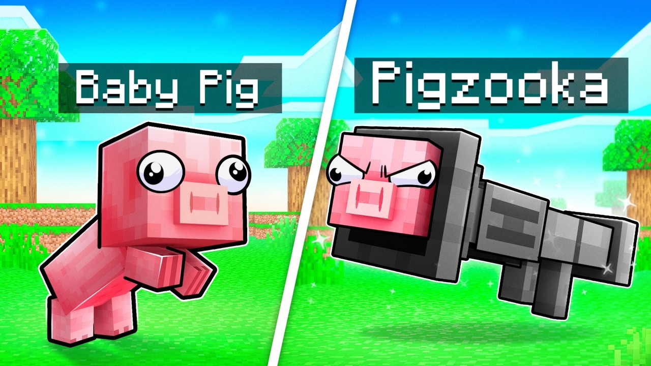 Minecraft, ale KAŻDY MAŁY MOB JEST BRONIĄ!