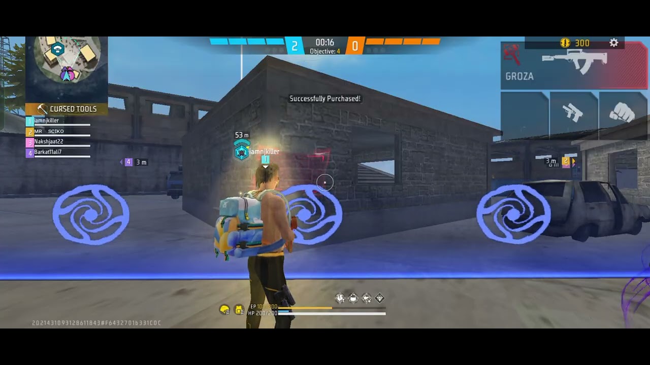 Greena Free fire 🎯 cs 4 vs 4 headshot hacker #freefire #hacker #viral 