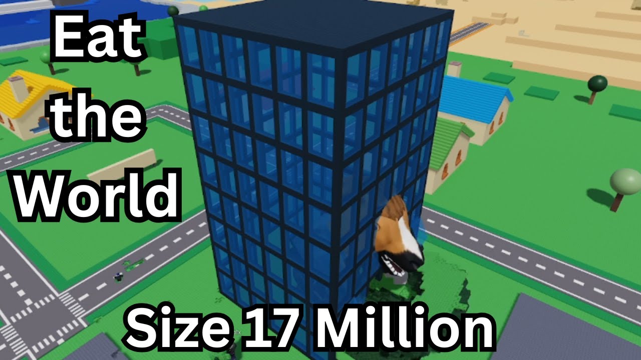Reaching size 17 Million in Eat the World #roblox #eattheworld