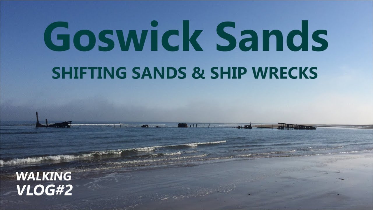 A walk out into Goswick sands to see the shipwrecks VLOG2