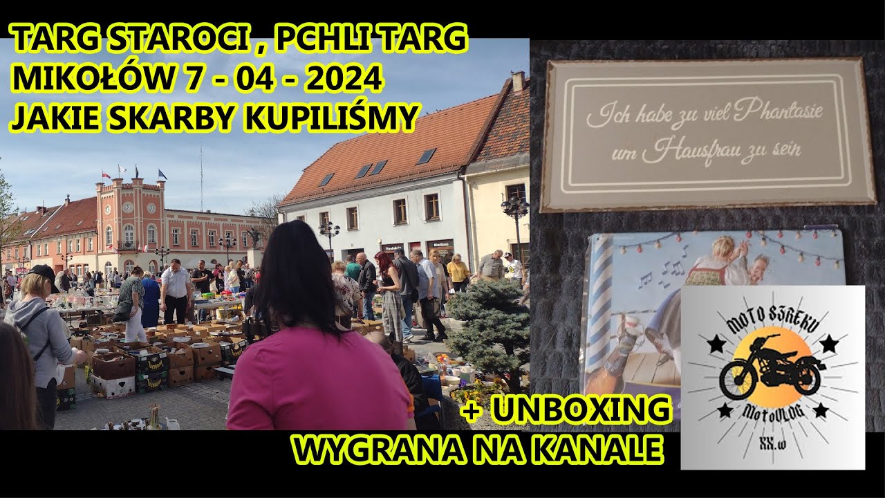 Targ Staroci Pchli Targ Mikołów 7.04.2024, zobacz co kupiliśmy? Paczka wygrana na kanale @MotoSzreku