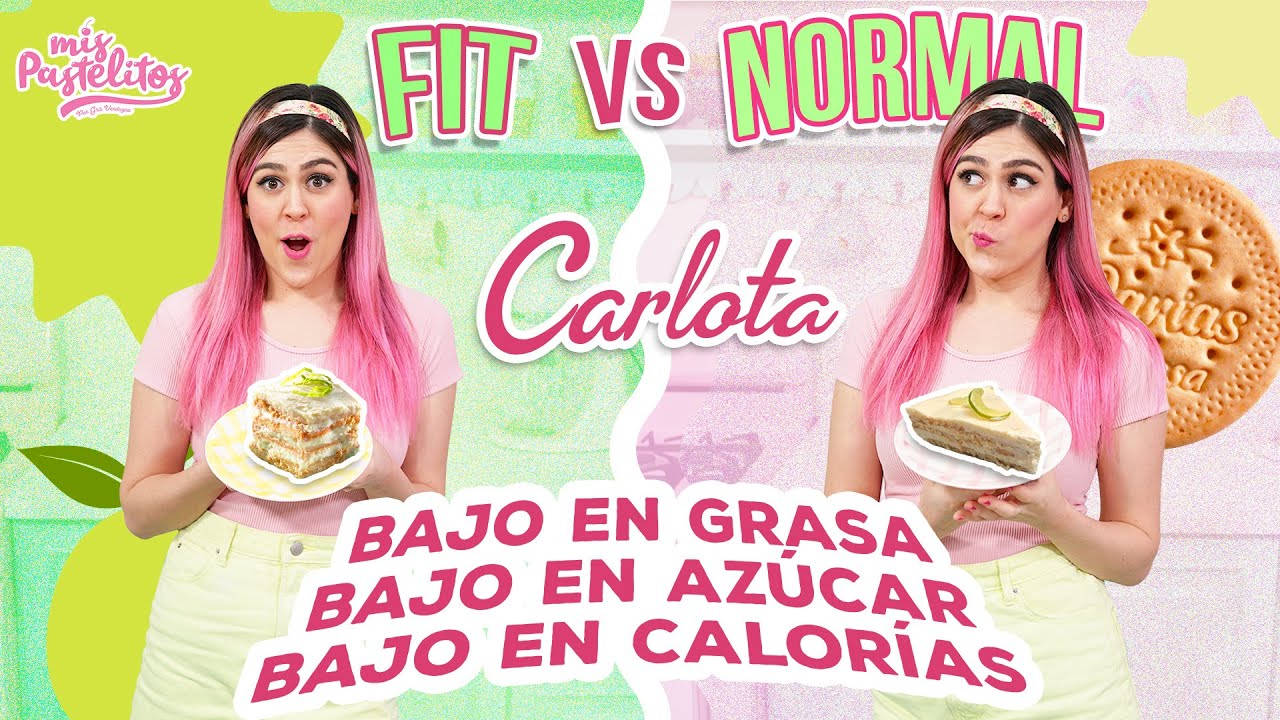 PAY DE LIMON FIT VS NORMAL | CARLOTA SALUDABLE | MIS PASTELITOS