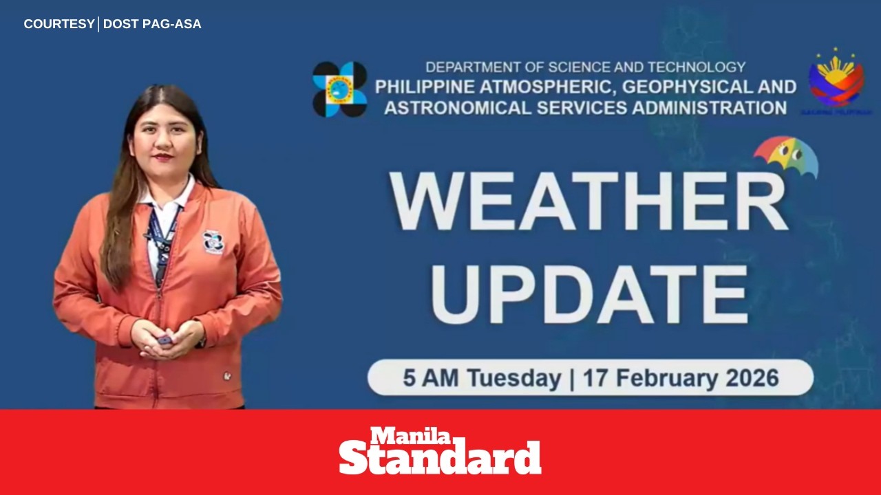 🌤️☁️Weather Update as of 🕔 5:00 AM, Tuesday, February 17, 2026