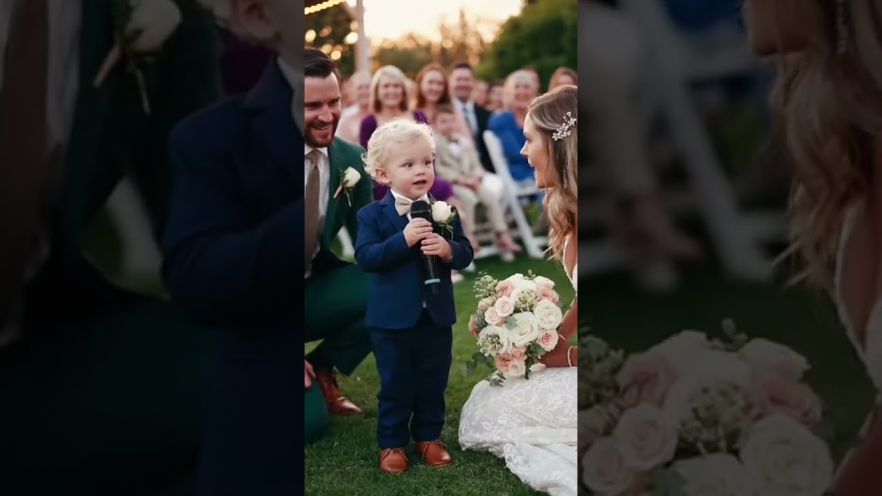 “Bride & Groom Can’t Stop Laughing After Toddler’s Innocent Wedding Comment”