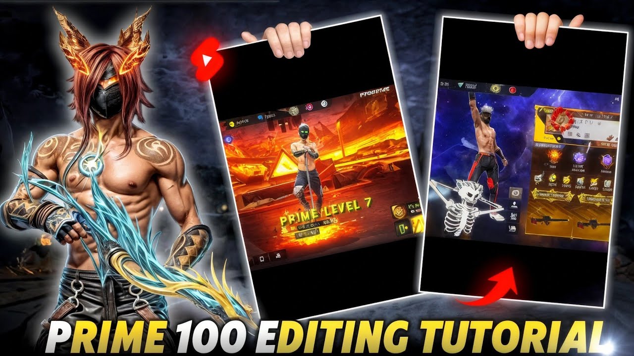 #Prime100 badge editing #tutorial🤯like @PGLDRKRAI || #editing tutorial #SachinGmz @shifu_ff #viral