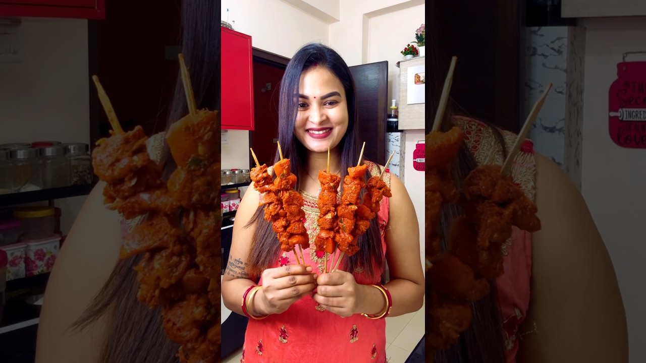 Street Style Chicken Sticks #shorts #chickentikka #chickensticks#priyakitchen
