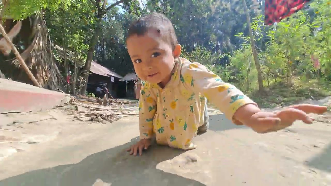 মেধার পথচলা শুরু হলো । হামাগুড়ি জীবনের আরেকটি দিন।