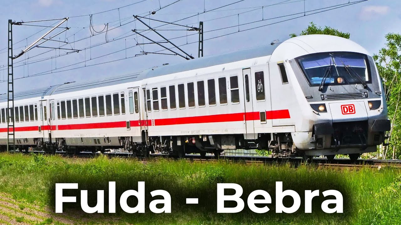 InterCity Steuerwagen im Fuldatal | 4K Führerstandsmitfahrt: Fulda – Bebra | BR 101 & IC Steuerwagen