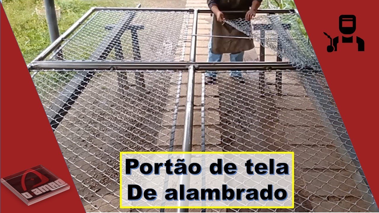 Portão de tela de alambrado - Fabricação - Vídeo acelerado