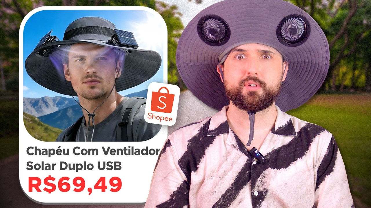 Comprei um CHAPÉU VENTILADOR e me surpreendi!