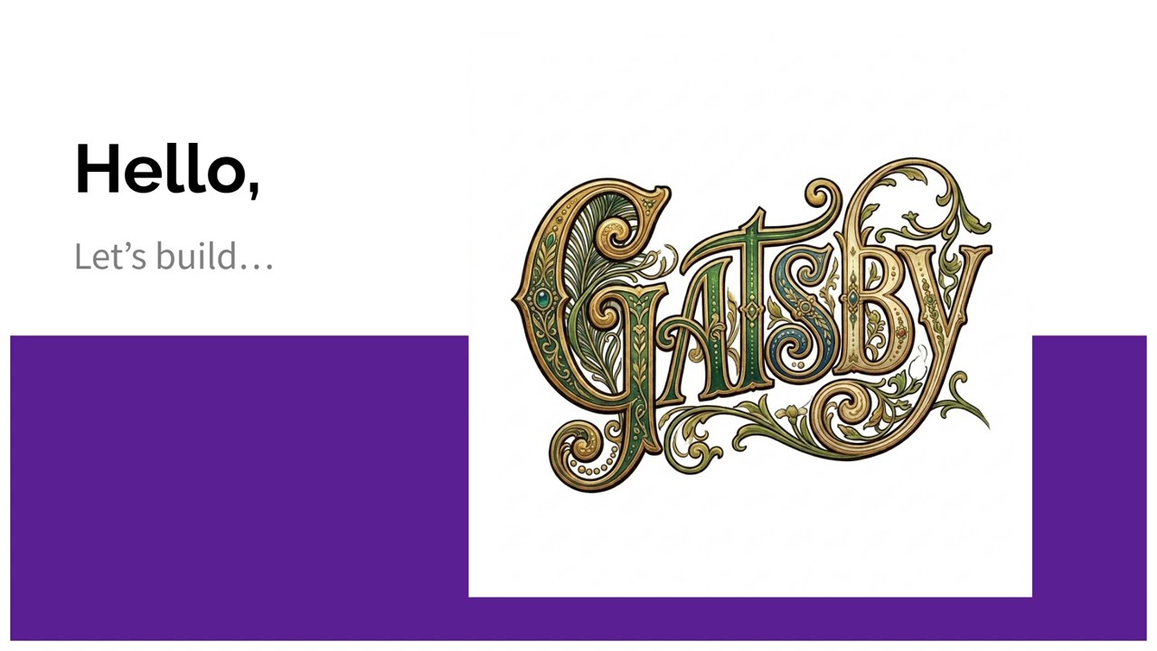 Let's Build Gatsby Pt.1: The What, Why, and Parts List
