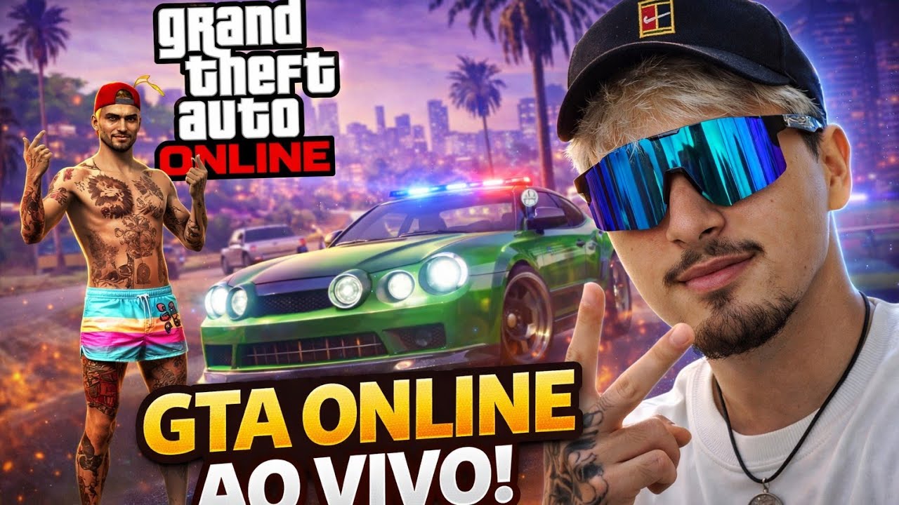 GTA ONLINE AO VIVO 🔴 | Fazendo Dinheiro Rápido + Caos na Cidade