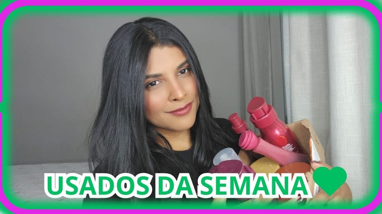 USADOS DA SEMANA - #perfume #hidratante #cabelo 