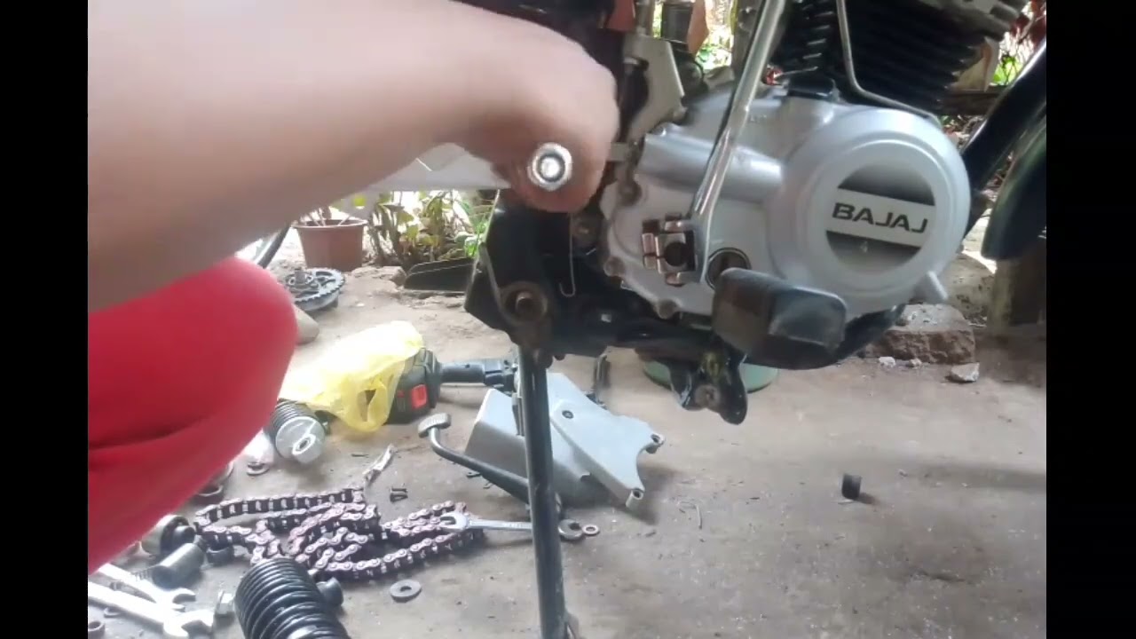 Bajaj CT100 B installation guide for + 3 mutarru swing arm