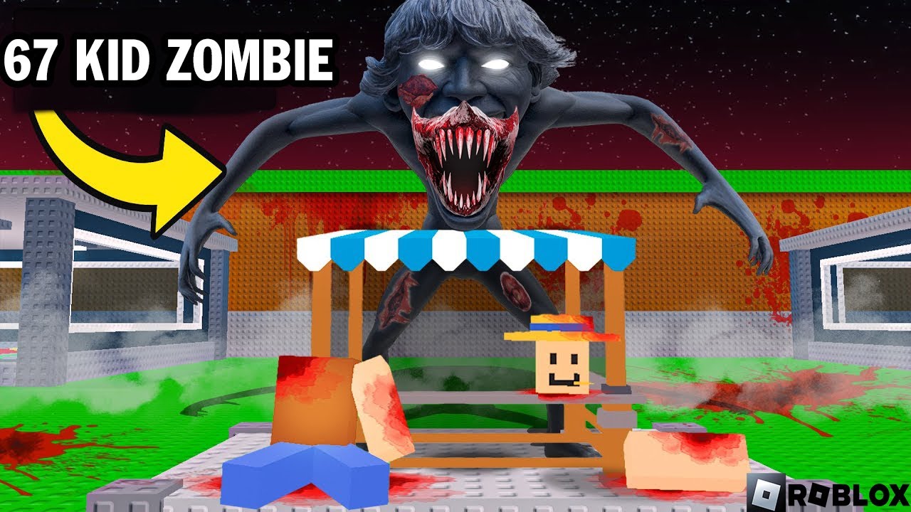 Đột nhập căn cứ Brainrot 67 kid Zombie ăn thịt kinh dị trong Steal a Brainrot | Game Short