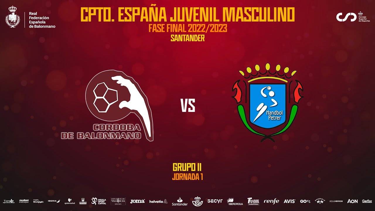 #CDEJuvenilBM - Masculino - Grupo II | Córdoba de Balonmano : Hispanitas Bm. Petrer 