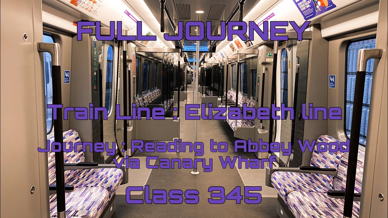 Elizabeth line from Reading to Abbey Wood via Canary Wharf | Full Journey