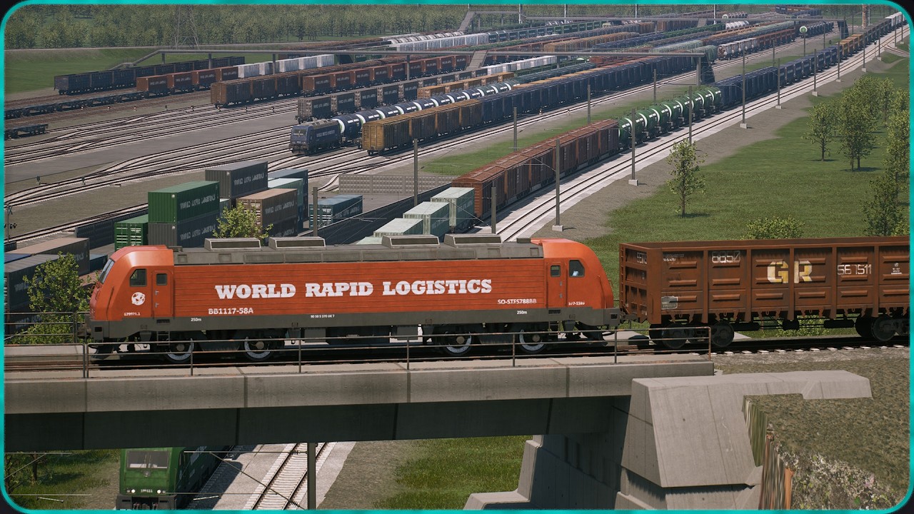 Freight Train Railway System Showcase