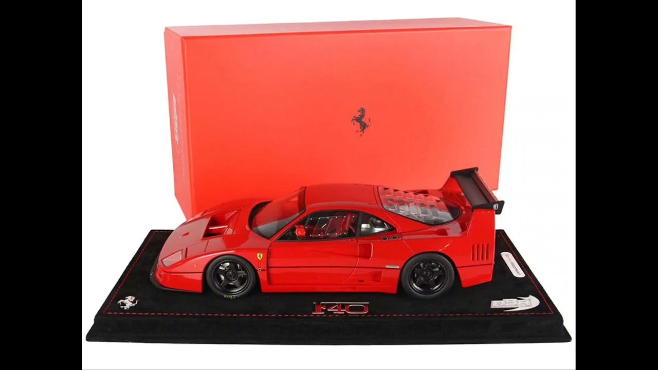 Ferrari F40 LM Rosso Corsa Red with DISPLAY CASE Limited Edition to 200 pieces Worldwide 1/18 Car