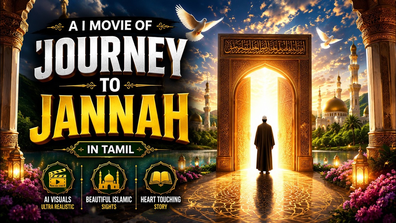 AI Islamic Movie | சொர்க்கத்தின் ரகசியங்கள்: ஜன்னத்தின் வாசலிலிருந்து அற்புத பயணம் #bayan #jannah